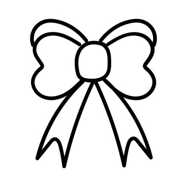 Kurdele, hediye kurdelesi, beyaz arka planda parlak kırmızı saten kurdele. Vektör kırmızı yay ve kurdele. Noel hediyesi, sevgililer günü, doğum günü paketi.