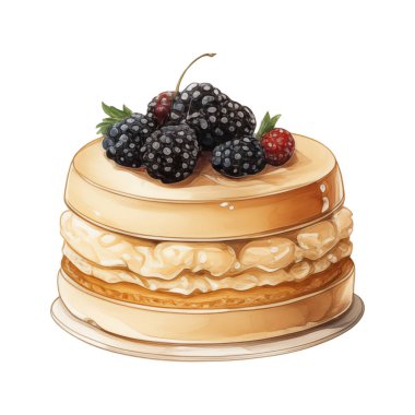 Doğum günü pastası, karışık meyveli pasta, çeşitli dondurma tatları, krema, meyve, limon, yabanmersini, çilek, portakal, kiraz, vanilya, süt, çikolata, illüstrasyon