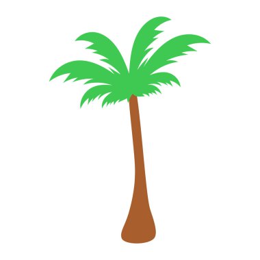 Palmiye ağaçları, kumlu plajları, hindistan cevizi ağaçları olan tropik bir ada.