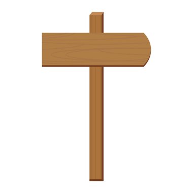 Yönlendirme için basit tahta tabela