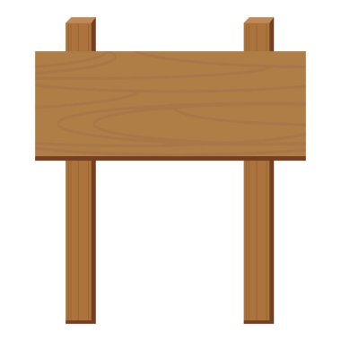 Kişiselleştirilebilir iletiler için boş tahta tabela direği