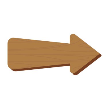 Tahta Ok İşareti Sol İşaret