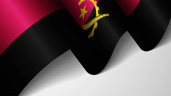 Eps10 Vector Patriótico Fundo Com Bandeira Angola Elemento Impacto Para — Vetor de Stock
