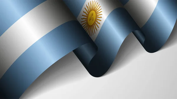 Eps10 Vector Patriotic Background Flag Argentina Елемент Впливу Використання Який — стоковий вектор