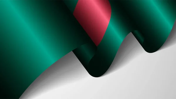 Eps10 Vector Patriotyczne Pochodzenie Flagą Bangladeszu Element Wpływu Wykorzystanie Które — Wektor stockowy