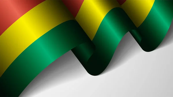 Eps10 Wektor Patriotyczne Tło Flagą Boliwii Element Wpływu Wykorzystanie Które — Wektor stockowy
