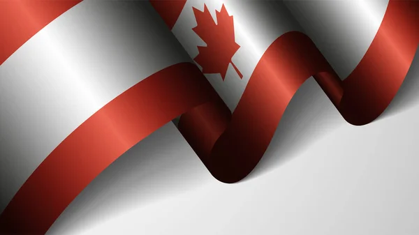 Eps10 Vector Fond Patriotique Avec Drapeau Canada Élément Impact Pour — Image vectorielle