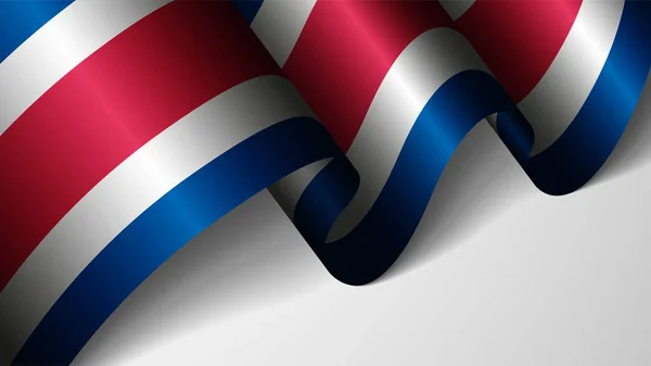 Eps10 Vektor Hazafias Háttér Zászló Costarica Befolyásoló Elem Használatához Amit — Stock Vector