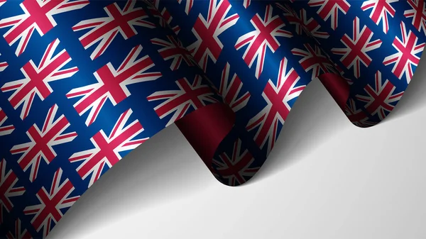 Eps10 Vektor Patriotischer Hintergrund Mit Der Flagge Von England Ein — Stockvektor