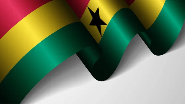 Eps10 Wektor Patriotyczne Tło Flagą Ghany Element Wpływu Wykorzystanie Które — Wektor stockowy