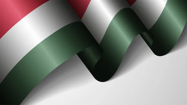 Eps10 Vector Fundo Patriótico Com Bandeira Hungria Elemento Impacto Para — Vetor de Stock