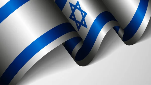 Eps10ベクトルイスラエルの旗を持つ愛国的背景 あなたがそれを作りたい使用のための影響の要素 — ストックベクタ