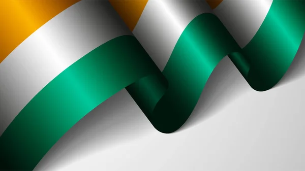 Eps10 Vector Patriotischer Hintergrund Mit Flagge Der Elfenbeinküste Ein Element — Stockvektor