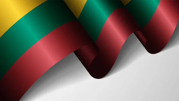 Eps10 Wektor Tło Patriotyczne Flagą Litwy Element Wpływu Wykorzystanie Które — Wektor stockowy