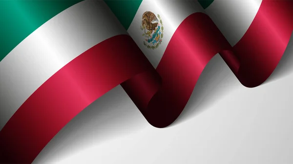 Eps10ベクトルメキシコの旗を持つ愛国的背景 あなたがそれを作りたい使用のための影響の要素 — ストックベクタ