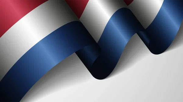 Eps10ベクトルオランダの旗を持つ愛国的背景 あなたがそれを作りたい使用のための影響の要素 — ストックベクタ