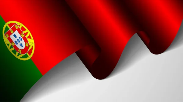 Eps10 Vektor Patriotisk Bakgrund Med Flagga Portugal Del Inverkan För — Stock vektor