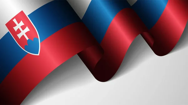 Eps10 Wektor Patriotyczne Tło Flagą Słowacji Element Wpływu Wykorzystanie Które — Wektor stockowy