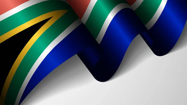 Eps10 Vatansever Geçmişi Güney Afrika Bayrağı Kullanmak Istediğiniz Etki Için — Stok Vektör