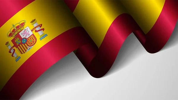 Eps10ベクタースペインの旗を持つ愛国的背景 あなたがそれを作りたい使用のための影響の要素 — ストックベクタ