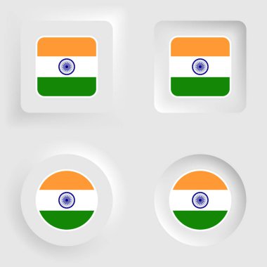 India neumorphic graphic and label set. Element of impact for the use you want to make of it.