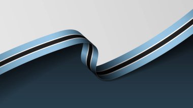 Botswana kurdele arka planı. Etki elementi yapmak istediğiniz kullanım için.