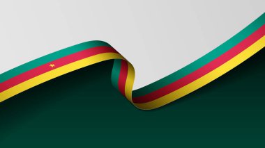 Kamerun bayraklı arka plan. Etki elementi yapmak istediğiniz kullanım için.