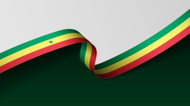 Senegal kurdele arka planı. Etki elementi yapmak istediğiniz kullanım için.