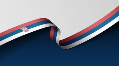 Sırbistan kurdele arka planı. Etki elementi yapmak istediğiniz kullanım için.