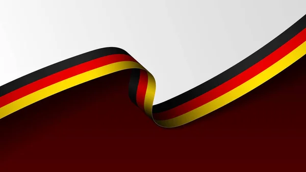 Fondo Bandera Cinta Alemania Elemento Impacto Para Uso Que Desea — Archivo Imágenes Vectoriales