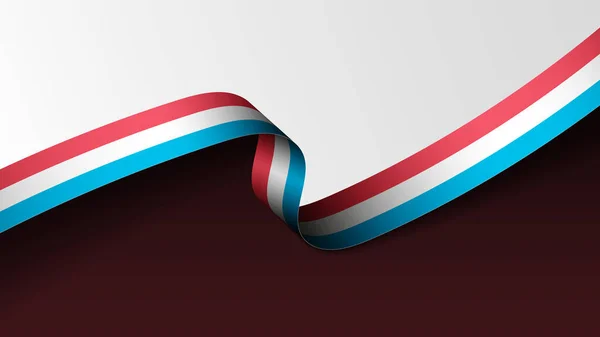 Luxemburg Lint Vlag Achtergrond Effectelement Voor Het Gebruik Dat Ervan — Stockvector