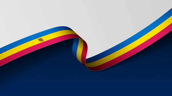Moldavia Cinta Bandera Fondo Elemento Impacto Para Uso Que Desea — Vector de stock