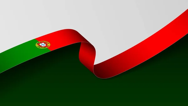 Portugal Band Flagge Hintergrund Element Der Wirkung Für Den Gebrauch — Stockvektor