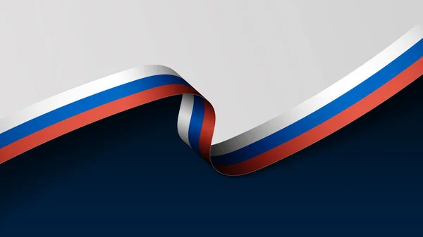 Rusko Stuha Vlajka Pozadí Prvek Dopadu Pro Použití Které Něj — Stockový vektor