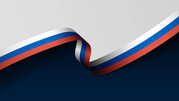 Russia ribbon flag background. Element of impact for the use you want to make of it.