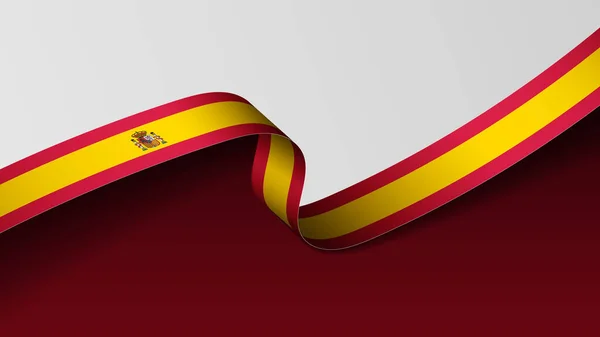 Spanien Band Flagge Hintergrund Element Der Wirkung Für Den Gebrauch — Stockvektor