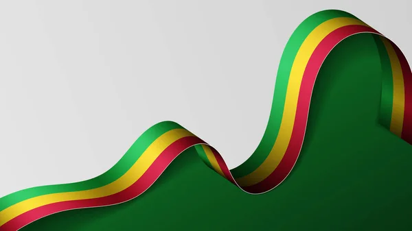 Mali Szalag Zászló Háttér Ütközési Elem Használni Kívánt Használni Azt — Stock Vector