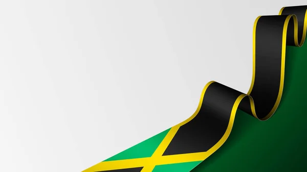 Fundo Bandeira Fita Jamaica Elemento Impacto Para Uso Que Você —  Vetores de Stock