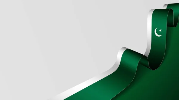 Фон Пакистанского Флага Элемент Воздействия Использования Хотите Сделать — стоковый вектор