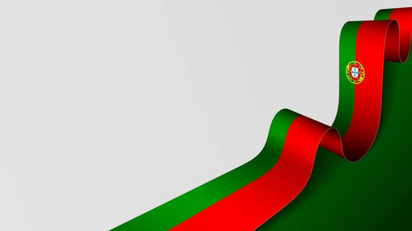 Portugalsko Stuha Vlajka Pozadí Prvek Dopadu Pro Použití Které Něj — Stockový vektor