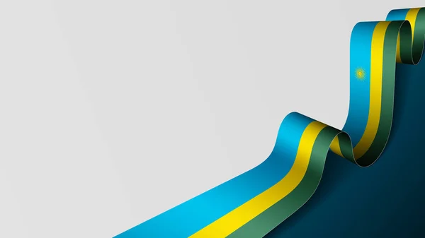 Rwanda Lint Vlag Achtergrond Effectelement Voor Het Gebruik Dat Ervan — Stockvector
