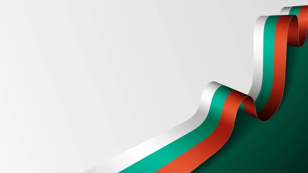 Bulgária Fita Bandeira Fundo Elemento Impacto Para Uso Que Você —  Vetores de Stock