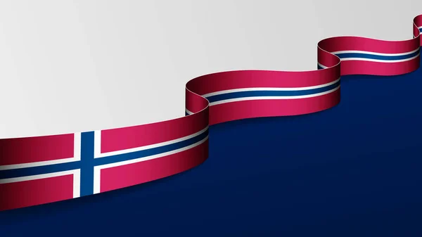 Фон Ленточного Флага Норвегии Элемент Воздействия Использования Хотите Сделать — стоковый вектор