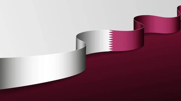Hintergrund Der Katar Fahne Element Der Wirkung Für Den Gebrauch — Stockvektor