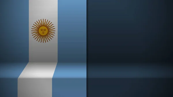 Φόντο Σημαία Της Αργεντινής Ένα Στοιχείο Πρόσκρουσης Για Χρήση Που — Διανυσματικό Αρχείο