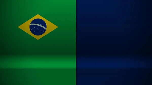 Fondo Con Bandera Brasil Elemento Impacto Para Uso Que Quieres — Archivo Imágenes Vectoriales
