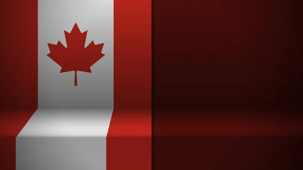 Fond Avec Drapeau Canada Élément Impact Pour Utilisation Que Vous — Image vectorielle