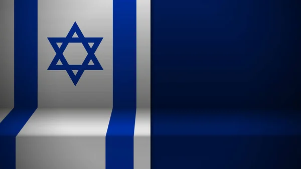Achtergrond Met Vlag Van Israël Een Element Van Impact Voor — Stockvector
