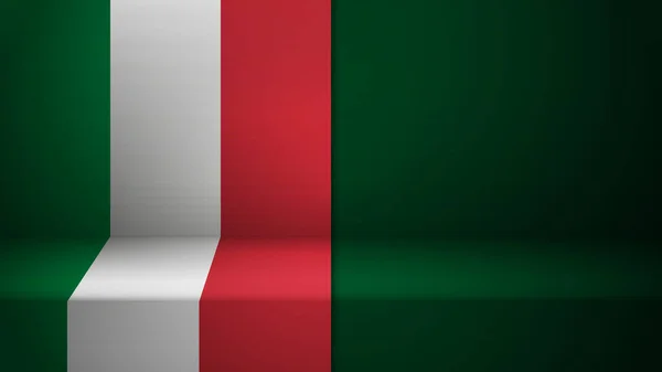Fondo Con Bandera Italia Elemento Impacto Para Uso Que Quieres — Vector de stock