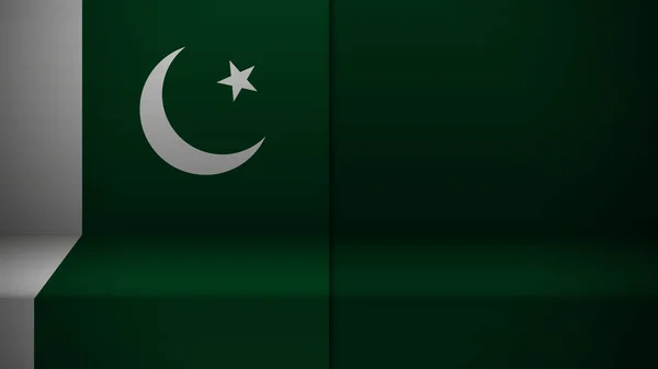 Fondo Con Bandera Pakistán Elemento Impacto Para Uso Que Quieres — Vector de stock